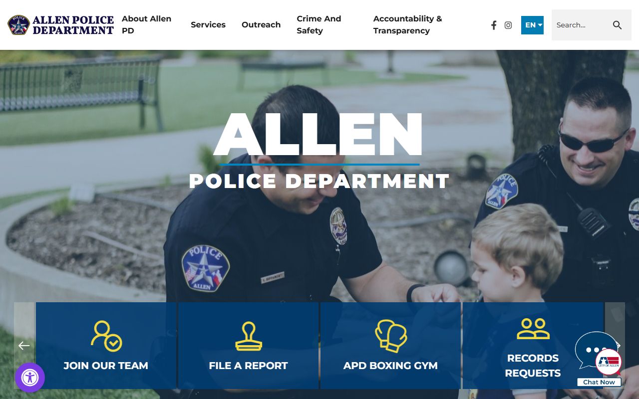 Allen Police Department - Allen public records