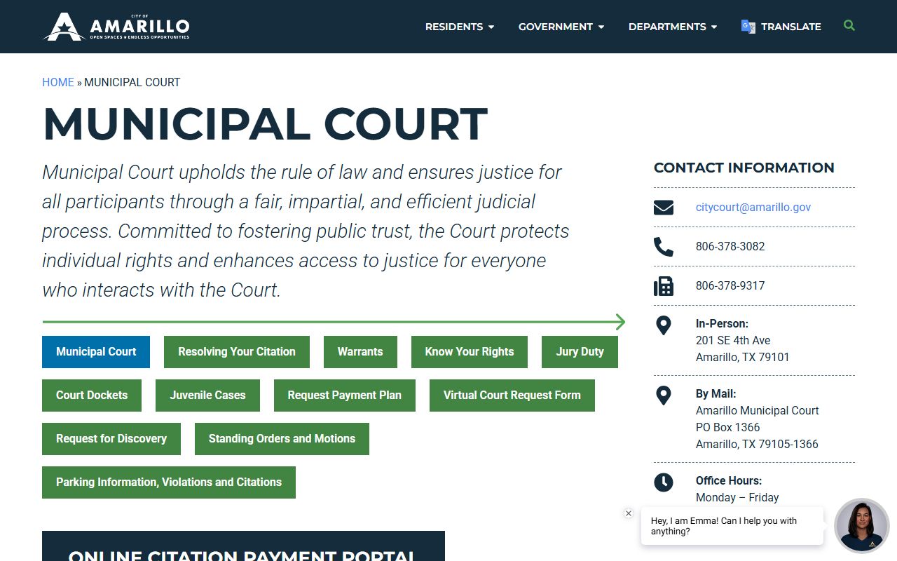 Amarillo Municipal Court - Amarillo Public Records