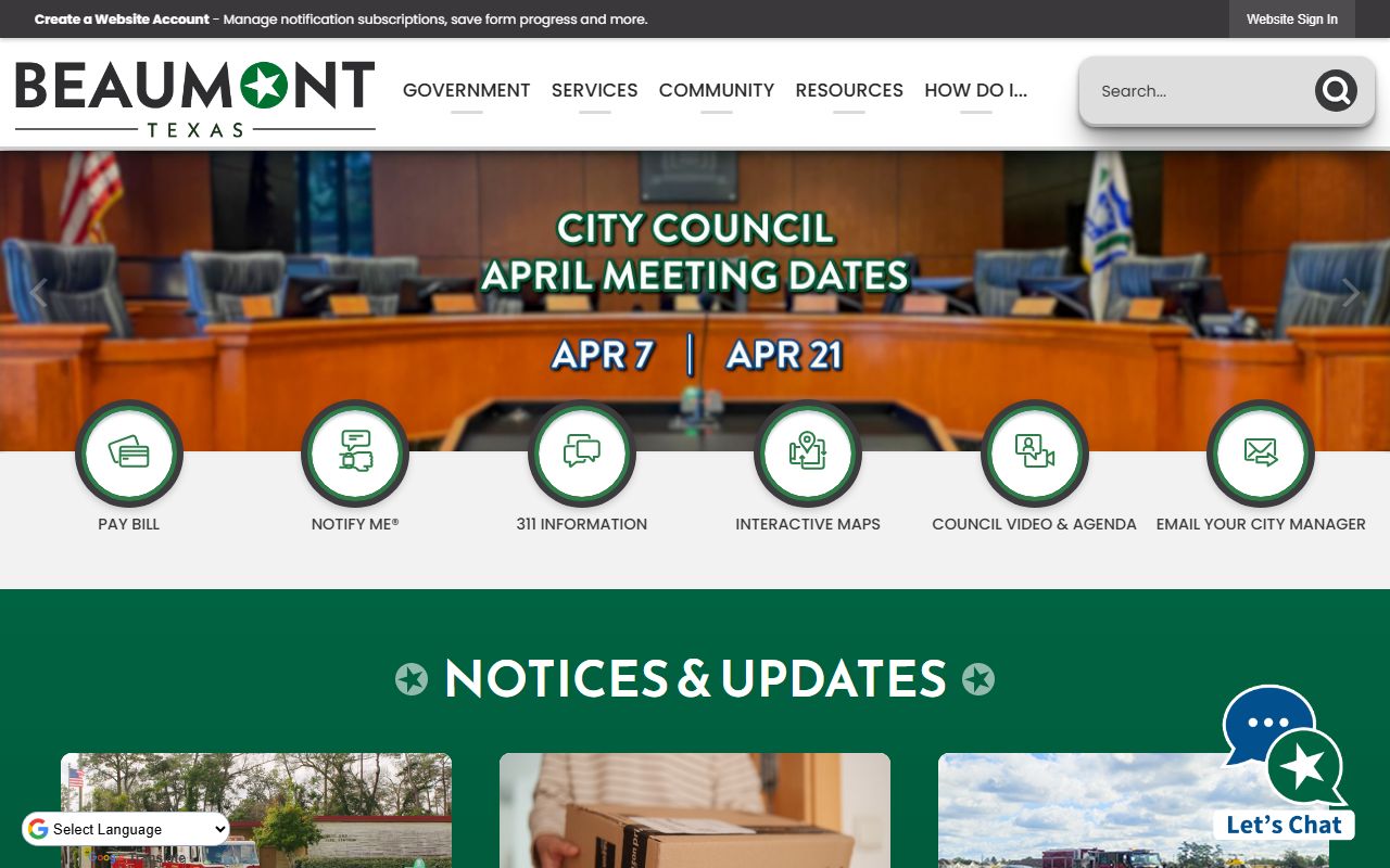 Beaumont Official Website - Beaumont Public Records