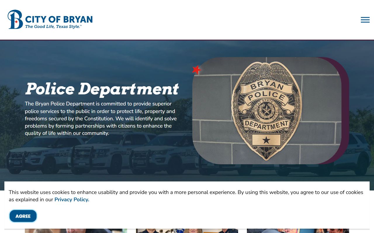 Bryan Police Department - Bryan Public Records