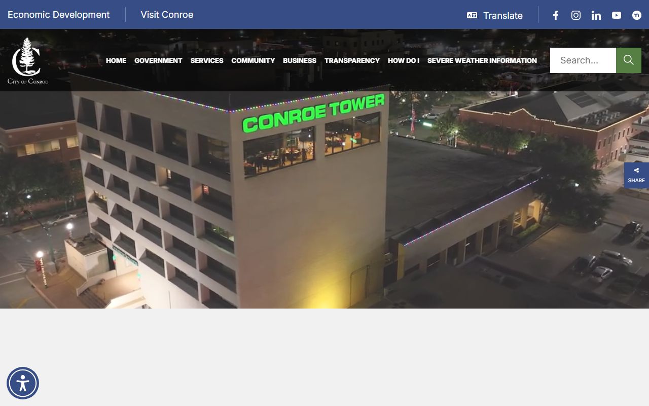 City of Conroe official website - Conroe public records