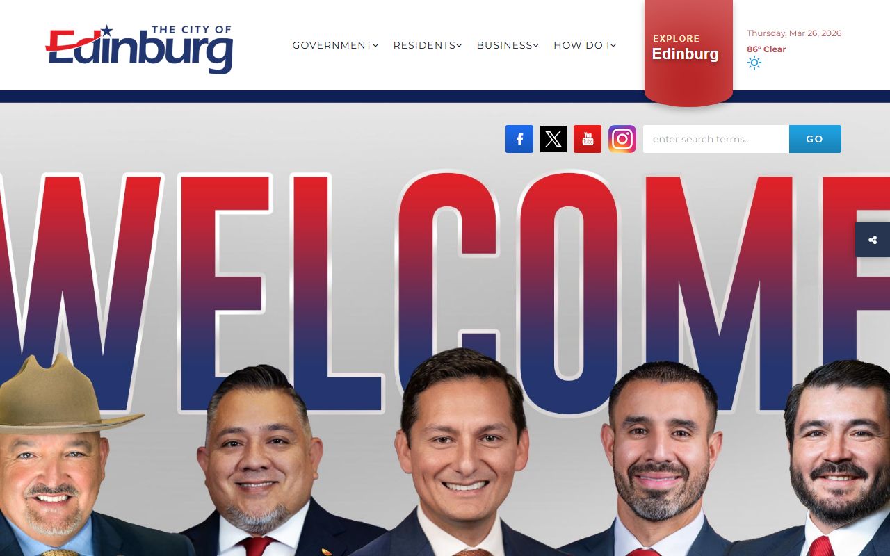 City of Edinburg official website - Edinburg public records
