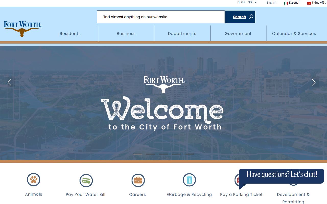 City of Fort Worth official website - Fort Worth public records