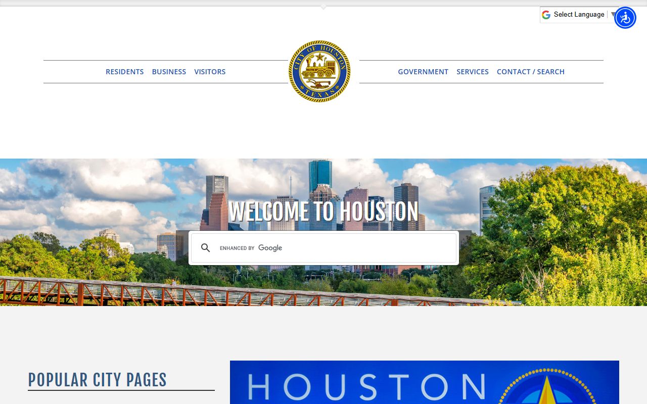 City of Houston official website - Houston public records