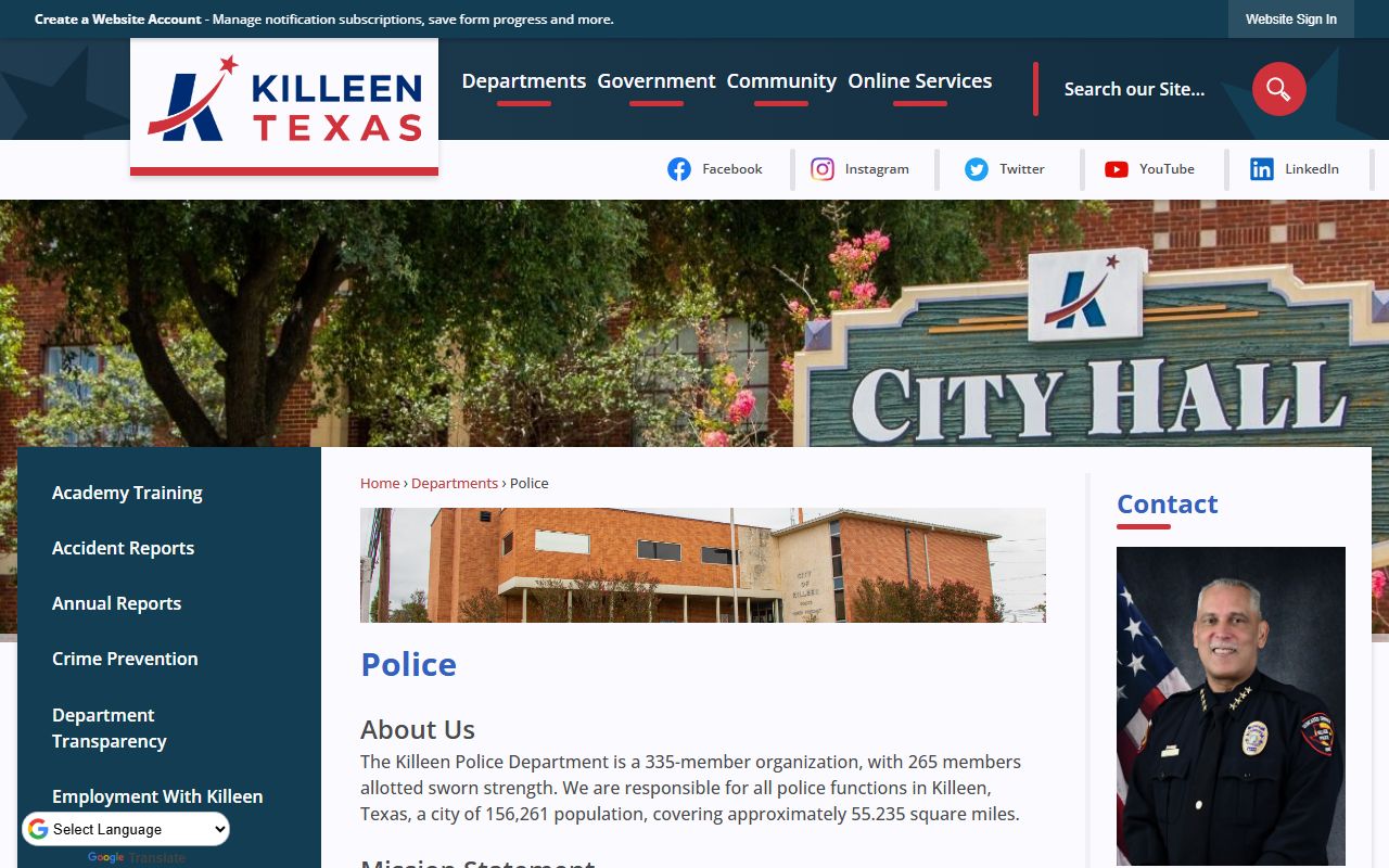 Killeen Police Department - Killeen public records