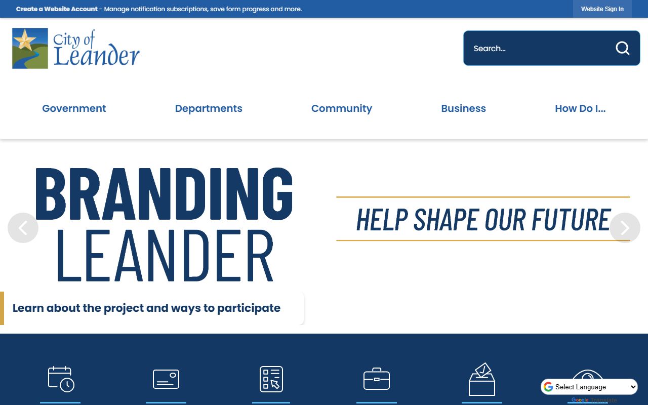 City of Leander official website - Leander public records