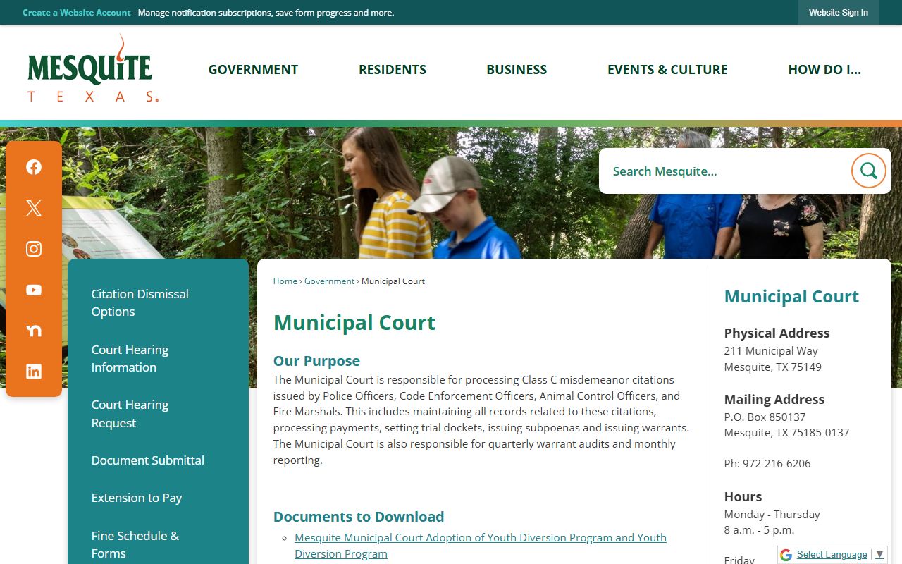 Mesquite Municipal Court - Mesquite public records