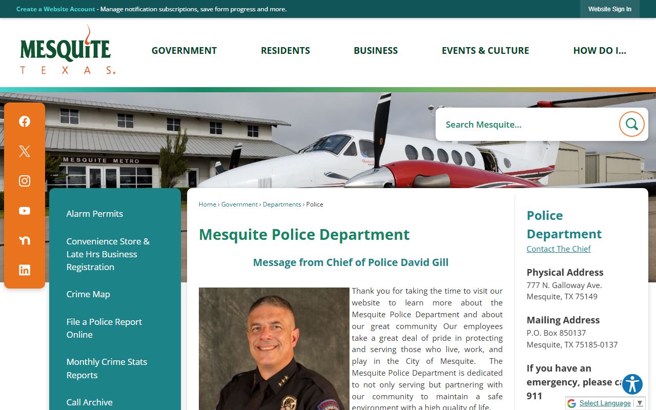 Mesquite Police Department - Mesquite public records