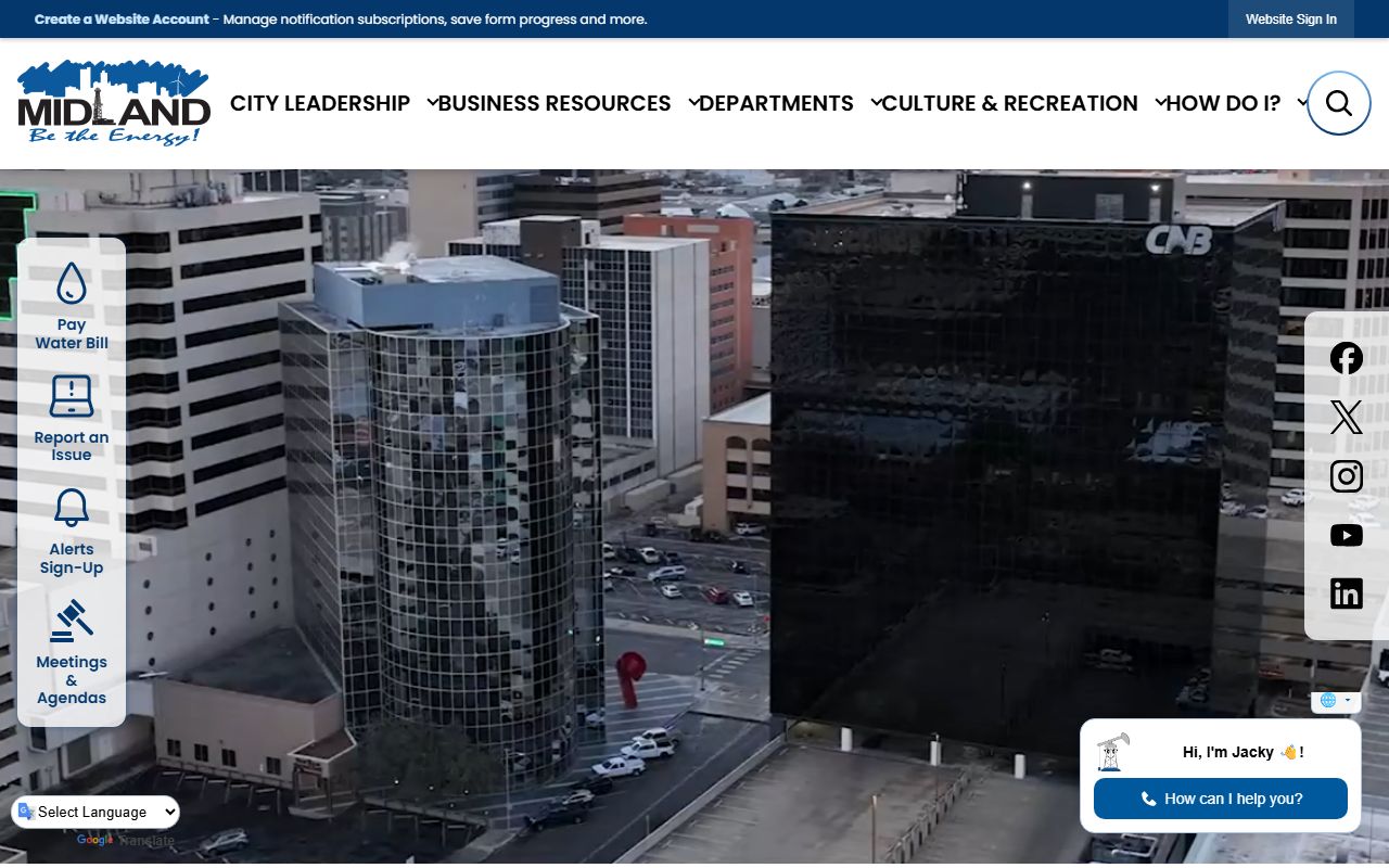 City of Midland official website - Midland public records