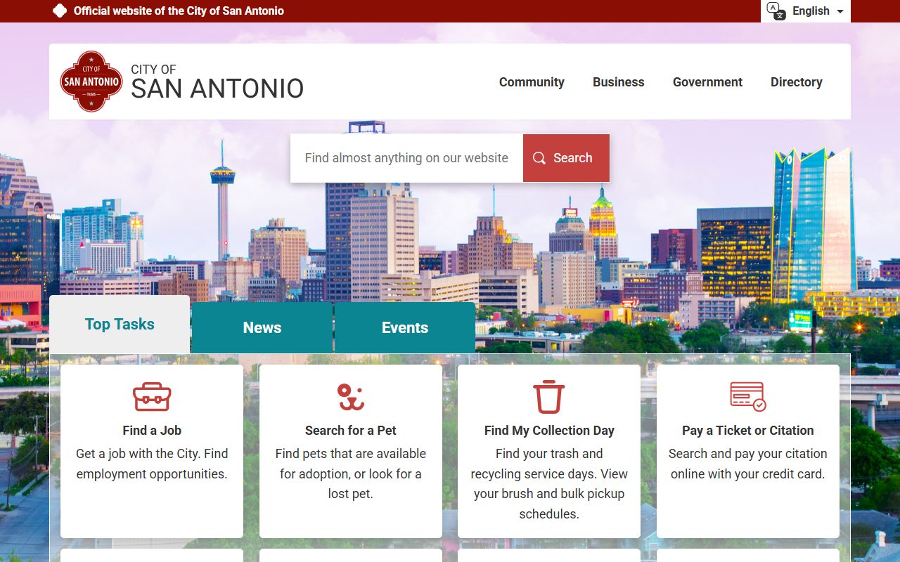 City of San Antonio official website - San Antonio public records