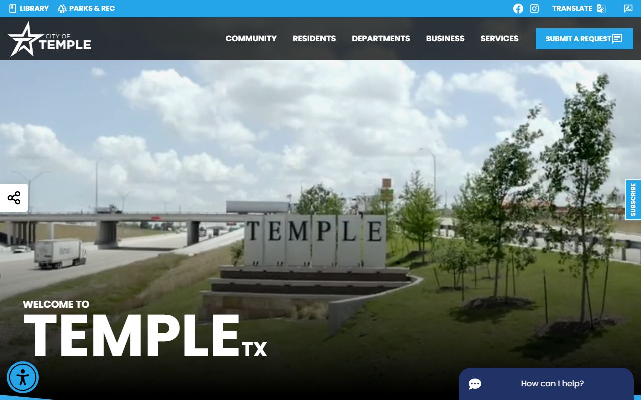 Temple official website - Temple public records
