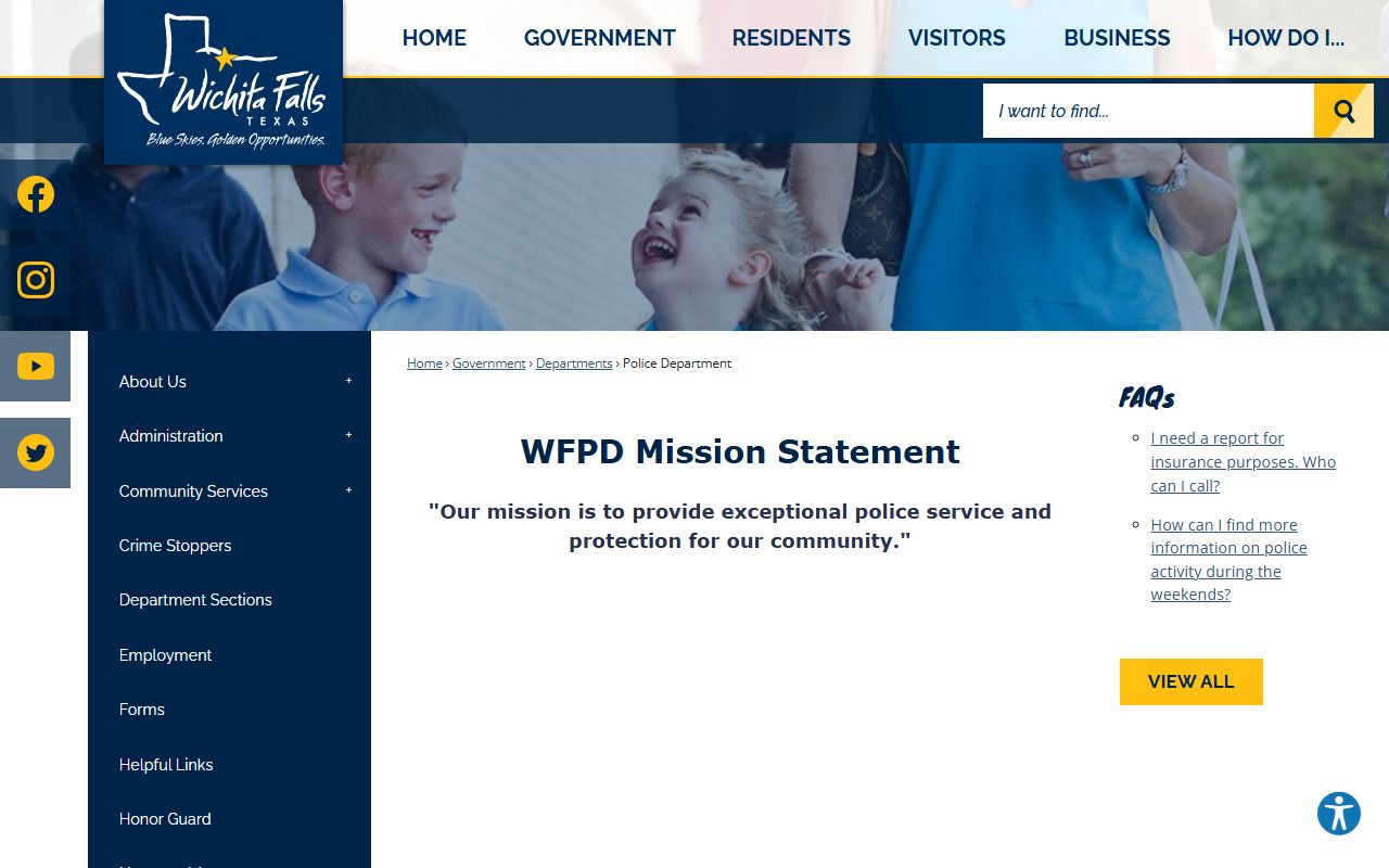 Wichita Falls Police Department - Wichita Falls public records