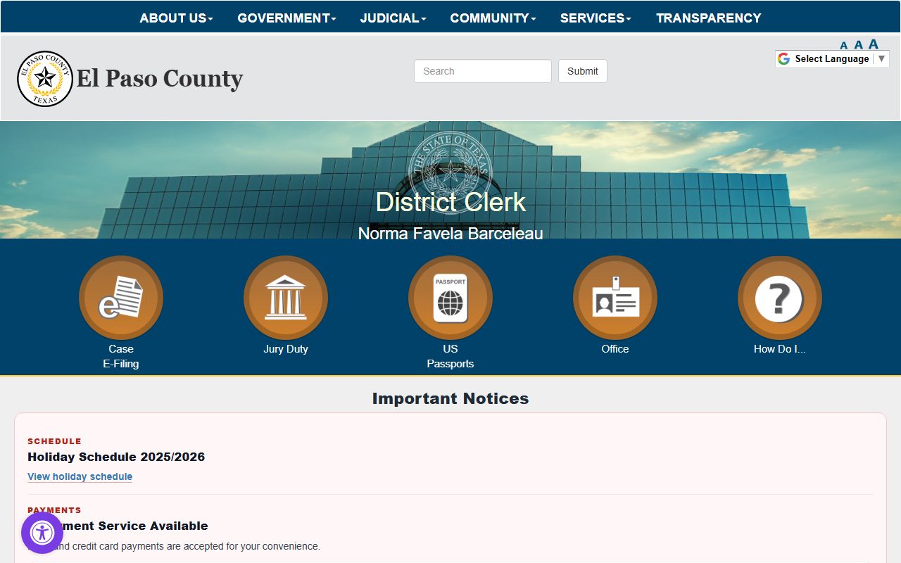 El Paso County District Clerk - El Paso County Public Records