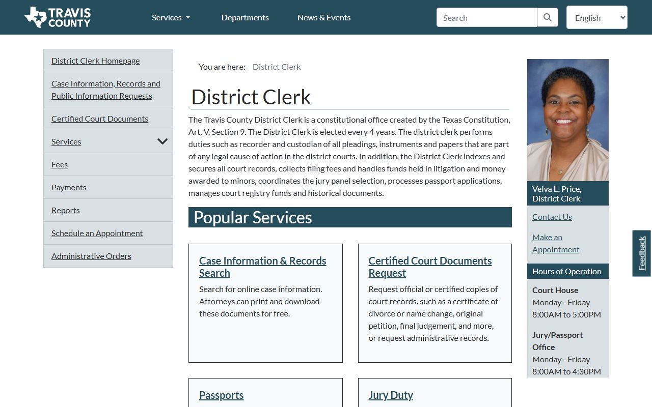 Travis County District Clerk - Travis County Public Records