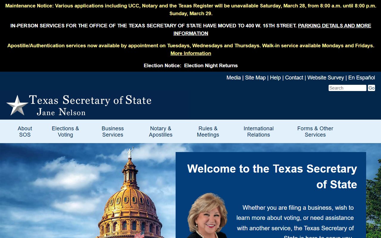 Texas Secretary of State - Texas Public Records